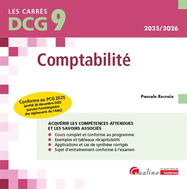 Couverture de Comptabilité DCG 9 : 2025-2026