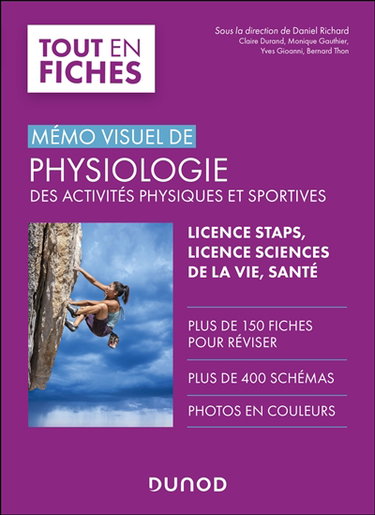 Couverture de Mémo visuel de physiologie des activités physiques et sportives : licence Staps, licence sciences de la vie, santé