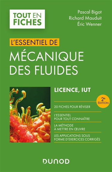 Couverture de L'essentiel de mécanique des fluides : licence, IUT