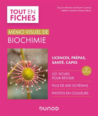 Couverture de Mémo visuel de biochimie : tout en fiches : licences, prépas, santé, Capes