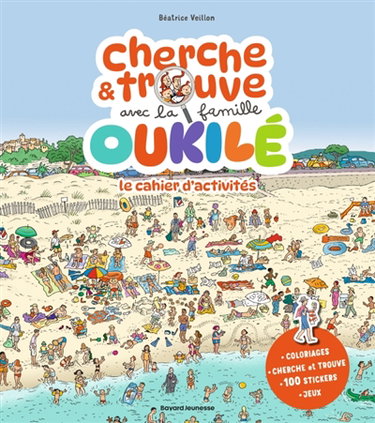 Couverture de Cherche et trouve avec la famille Oukilé : le cahier d'activités