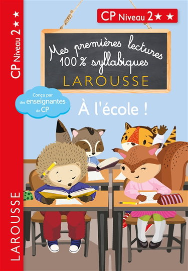 Couverture de A l'école ! : CP niveau 2