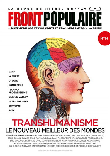 Couverture de Front populaire, n° 14. Transhumanisme : le nouveau meilleur des mondes