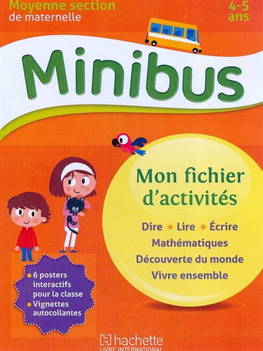 Couverture de MINIBUS Maternelle MS Mon fichier d'activités "tout en un"