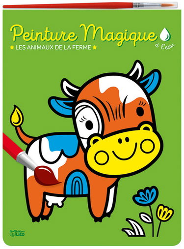 Couverture de Les animaux de la ferme : peinture magique à l'eau