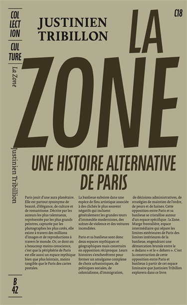 Couverture de La zone : une histoire alternative de Paris