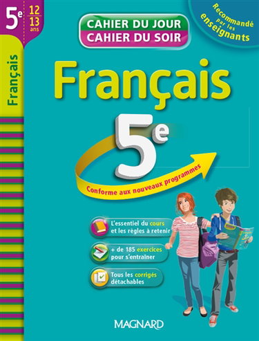 Couverture de Français 5e, 12-13 ans : conforme aux nouveaux programmes