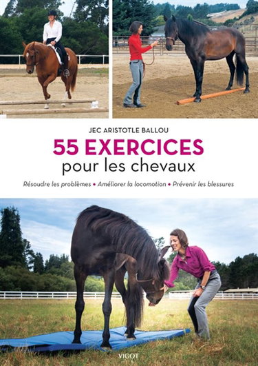 Couverture de 55 exercices pour les chevaux : résoudre les problèmes, améliorer la locomotion, prévenir les blessures