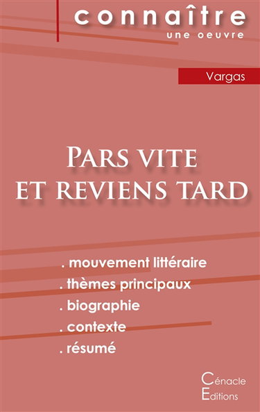 Couverture de Fiche de lecture Pars vite et reviens tard de Fred Vargas (analyse littéraire de référence et résumé complet)