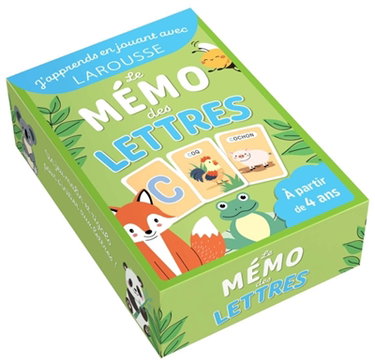 Couverture de Le Mémo des lettres : J'apprends en jouant avec Larousse