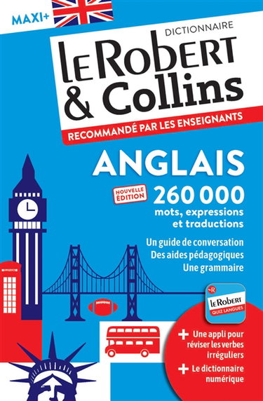 Couverture de Le Robert & Collins anglais maxi + : français-anglais, anglais-français