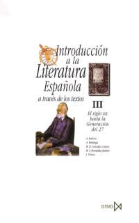 Couverture de Introducción a la literatura española a través de los textos III
