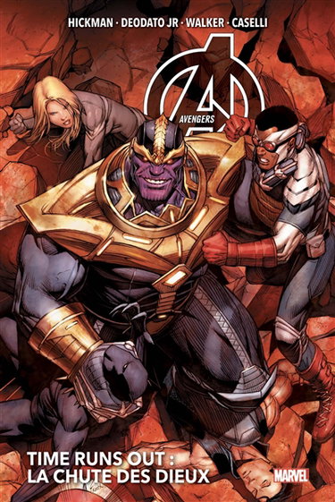 Couverture de Avengers : time runs out. Vol. 4. La chute des dieux