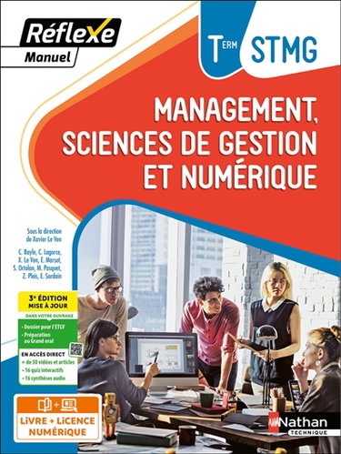 Couverture de Management, sciences de gestion et numérique terminale STMG : manuel : livre + licence élève