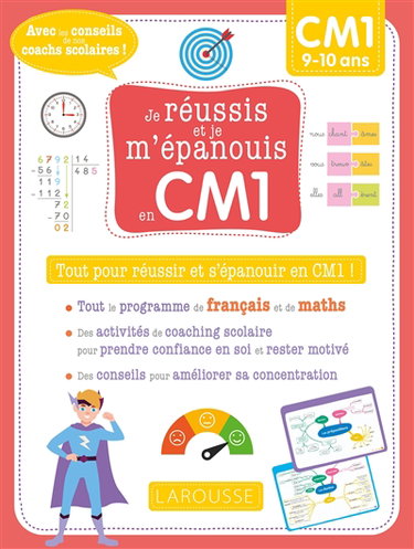 Couverture de Je réussis et je m'épanouis en CM1 : tout pour réussir et s'épanouir en CM1 ! : CM1, 9-10 ans