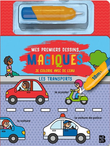 Couverture de Mes premiers dessins magiques : Les transports
