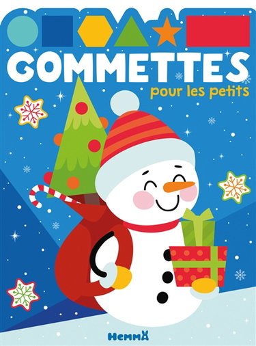 Couverture de Gommettes pour les petits : bonhomme de neige Noël