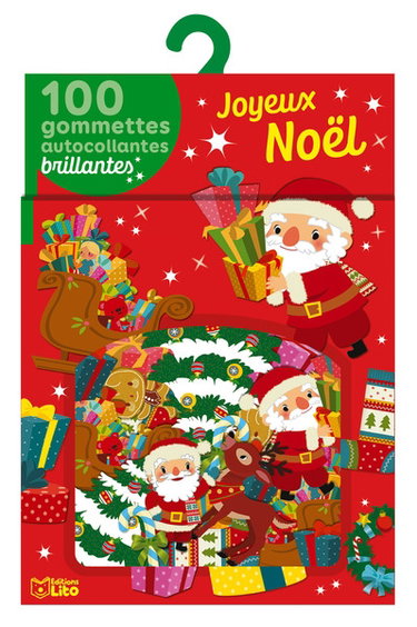 Couverture de Joyeux Noël : 100 gommettes autocollantes brillantes