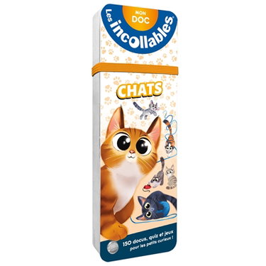 Couverture de Chats : 150 docus, quiz et jeux pour les petits curieux !