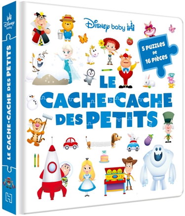 Couverture de Le cache-cache des petits : 5 puzzles de 16 pièces