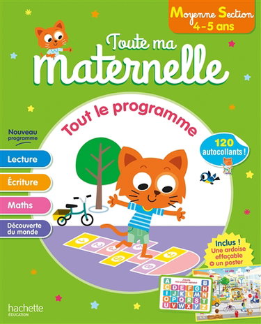 Couverture de Toute ma maternelle, moyenne section, 4-5 ans : tout le programme