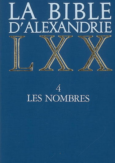 Couverture de La Bible d'Alexandrie. Vol. 4. Les Nombres