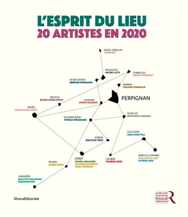 Couverture de L'esprit du lieu : 20 artistes en 2020 : exposition, Perpignan, Musée d'art Hyacinthe Rigaud, du 8 février au 1er novembre 2020