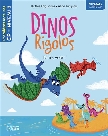 Couverture de Dinos rigolos. Dino, vole !