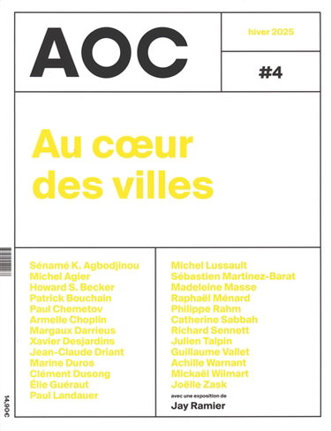 Couverture de AOC, n° 4. Au coeur des villes
