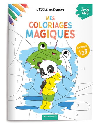 Couverture de L'école des pandas : mes coloriages magiques : les chiffres