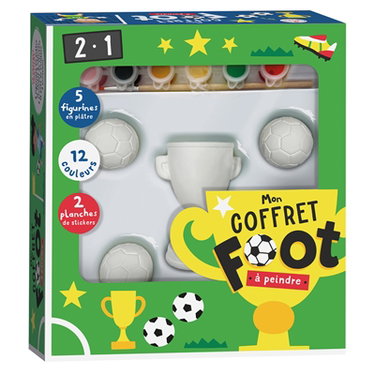 Couverture de Mon coffret foot à peindre