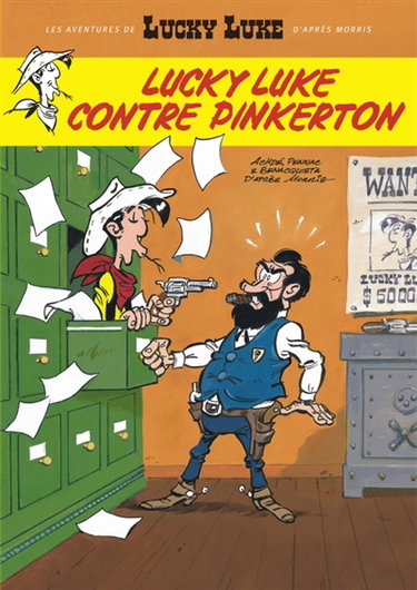 Couverture de Les aventures de Lucky Luke d'après Morris. Vol. 4. Lucky Luke contre Pinkerton