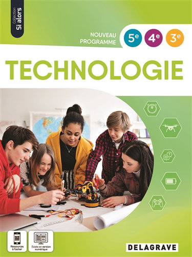 Couverture de Technologie 5e, 4e, 3e : nouveau programme