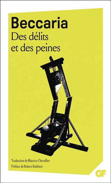 Couverture de Des délits et des peines