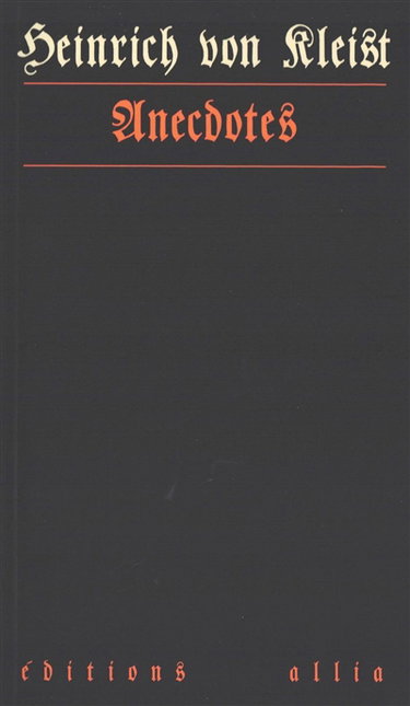 Couverture de Anecdotes