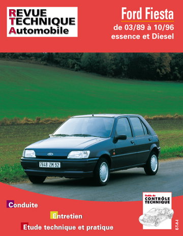Couverture de Revue technique automobile, n° 512.6. Ford Fiesta essence et diesel (89/96)