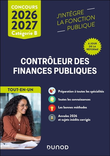 Couverture de Contrôleur des finances publiques : tout-en-un : concours 2026-2027, catégorie B