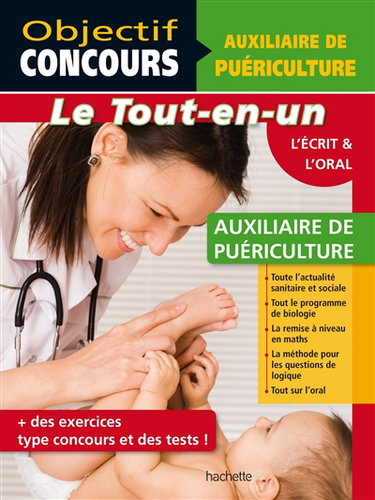 Couverture de Auxiliaire de puériculture : l'écrit & l'oral : le tout-en-un