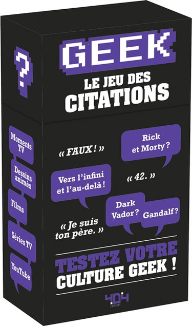 Couverture de Geek : le jeu des citations