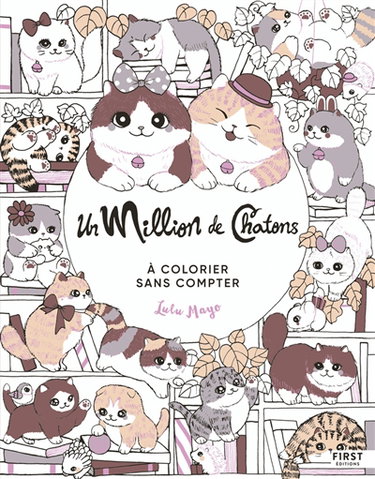 Couverture de Un million de chatons : à colorier sans compter