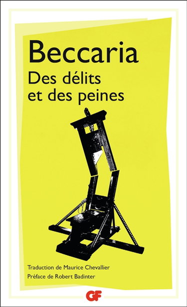 Couverture de Des délits et des peines