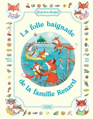 Couverture de La folle baignade de la famille Renard