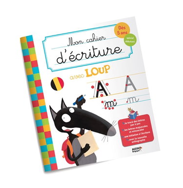 Couverture de Mon cahier d'écriture avec Loup : dès 5 ans, spécial débutant