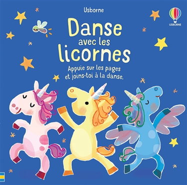 Couverture de Danse avec les licornes : appuie sur les pages et joins-toi à la danse