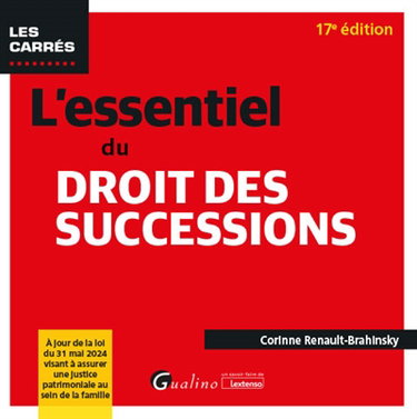 Couverture de L'essentiel du droit des successions