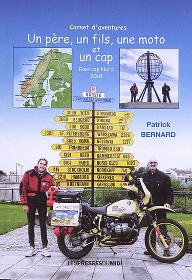 Couverture de Un père, un fils, une moto et un cap : raid cap Nord 2018