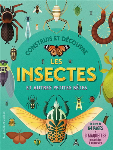 Couverture de Construis et découvre les insectes et autres petites bêtes