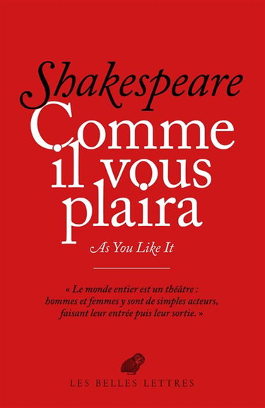 Couverture de Comme il vous plaira. As you like it par William Shakespeare
