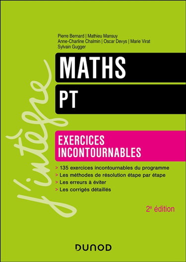 Couverture de Maths PT : exercices incontournables