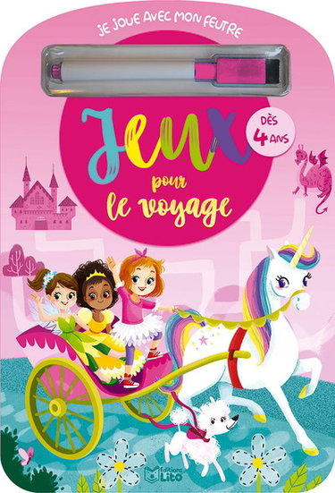 Couverture de Jeux pour le voyage : dès 4 ans : rose
